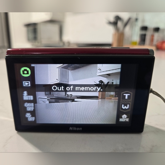 Nikon Coolpix S60 10MP Digital Camera (Crimson Red) - Picture 5 of 6